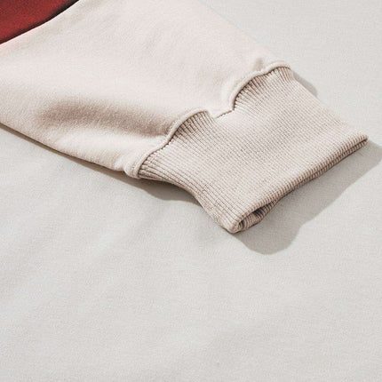 Stylish White Color Block Lounge Set with Luxurious Contrast Trim