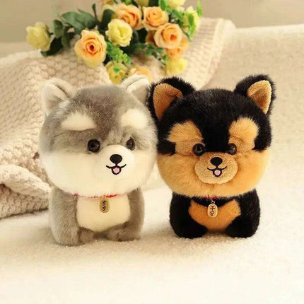 Charming Kawaii Chow-Pom-Corgi Mix Plush Pet Doll