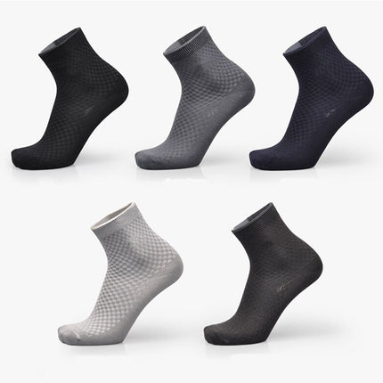 Peekaboo Studio Men's Bamboo Fiber Socks - Soft, Breathable Comfort