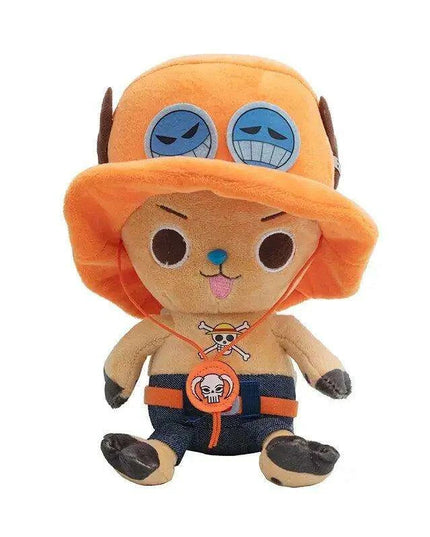 Charming Anime Plush Doll Set - Luffy, Chopper, Ace & Law - 25CM Collectible Figures for Kids and Loved Ones