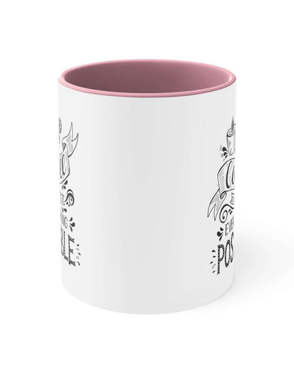 Chic Two-Tone Ceramic Coffee Mug - 11oz for Stylish Sipping