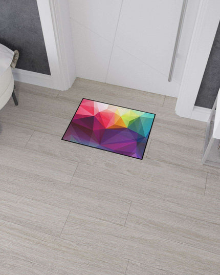 Luxurious Geometric Non-Slip Polyester Floor Mat for Professional Environments