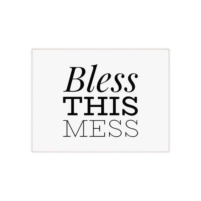 Bless this mess Custom 3D Ceramic Kitchen Wall Art Tile - Personalized Masterpiece for Home Decor