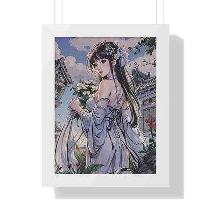 Sustainable Anime Girl Framed Wall Art: Enhance Your Space with Eco-Conscious Design