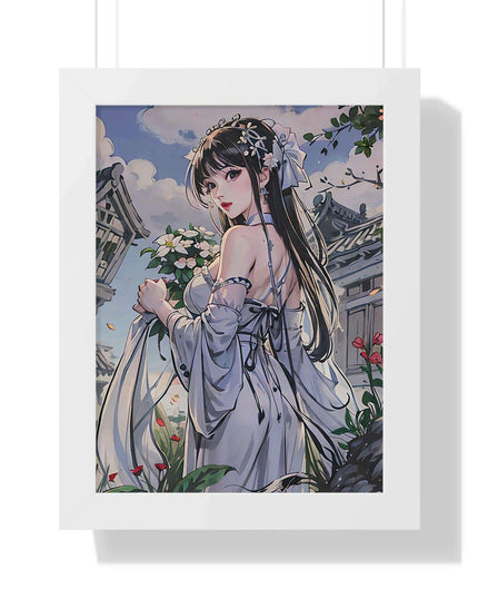Sustainable Anime Girl Framed Wall Art: Enhance Your Space with Eco-Conscious Design