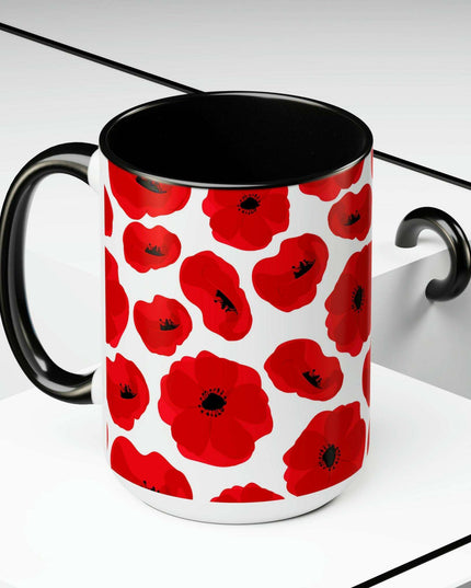 Sophisticated Dual-Color Ceramic Coffee Cups - Maison d'Elite Enigma Series