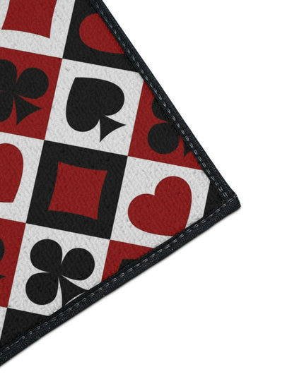 Customizable Elegant Black Border Non-Slip Polyester Area Rug