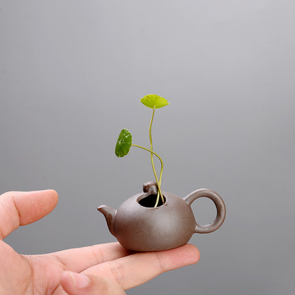 Stoneware Zisha Small Ceramic Vase Desktop Decoration