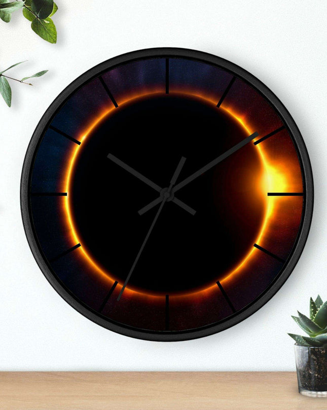 Elegant Wooden Framed Wall Clock for Upscale Home Interior