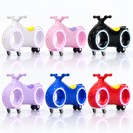 Children's Electric Balance Bike with Flashing Lights & Music