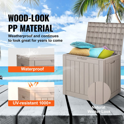 Peekaboo Studio 31 Gallon Waterproof Outdoor Storage Box - Grey