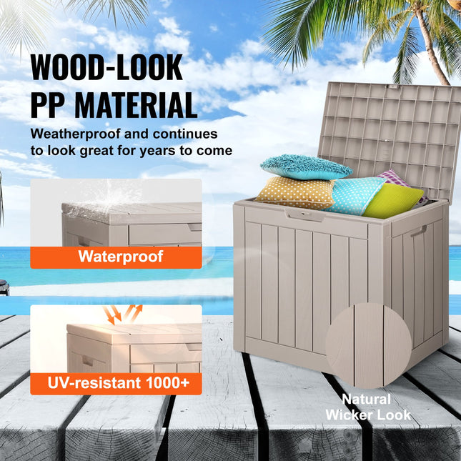 Peekaboo Studio 31 Gallon Waterproof Outdoor Storage Box - Grey