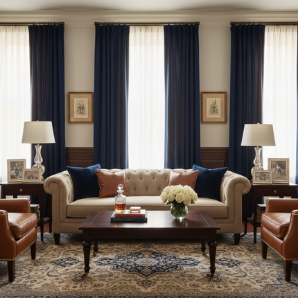 Luxury Wrinkle FREE Faux Suede Curtain