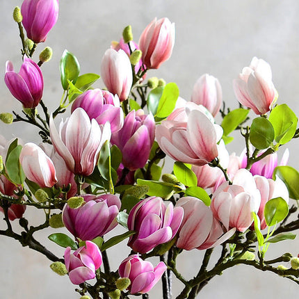 Peekaboo Studio Magnolia Artificial Flower Decoration - Realistic & Du