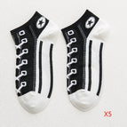 5 Pairs - Black