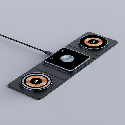 3 IN 1 Magnetic Folding Wireless Charger Station For IPhone Transparen