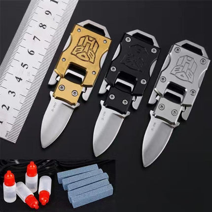 Compact Stainless Steel Folding Carry Knife Self Defence 3.3 Cm Blade