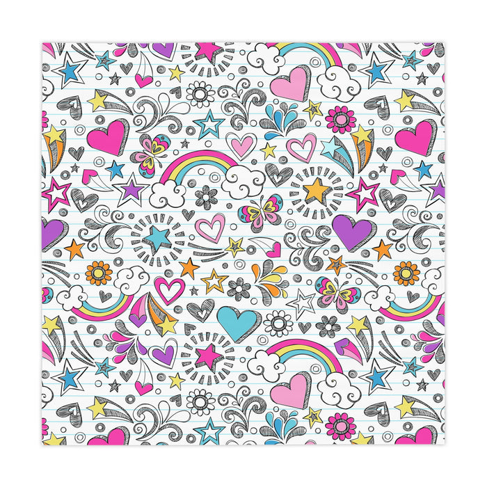 Valentine's Day Splendor Table Cover | Vibrant 55.1" x 55.1" Cloth