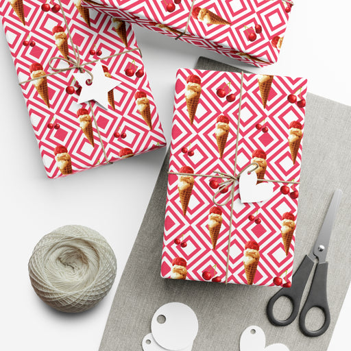 Luxurious USA-Made Ice-cream Exquisite Gift Wrap Paper: Elevate Your Gifting Style