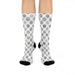 Monochrome Chic Cushioned Crew Socks for All-Day Comfort