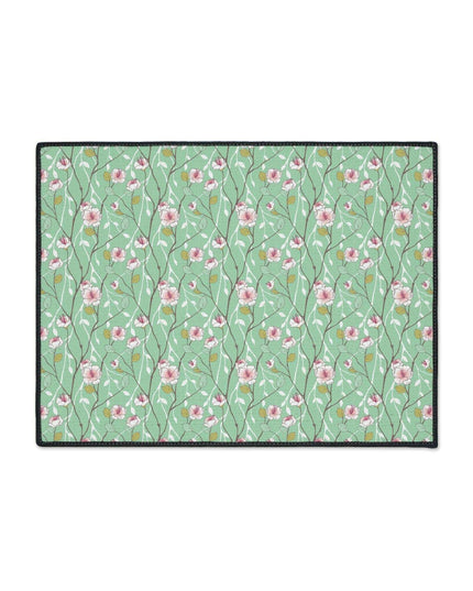 Luxury Blue Blossom Floor Mat: A Touch of Elegance for Your Home