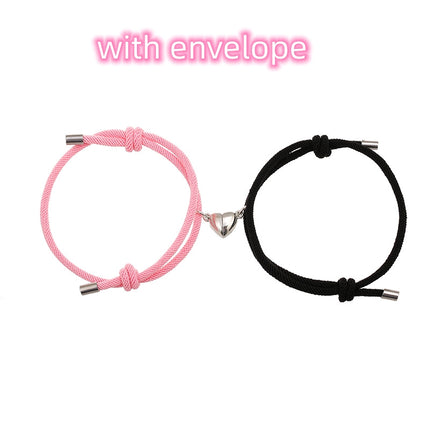 Peekaboo Studio Simple Nylon Love Magnetic Bracelet - Adjustable & Dur