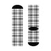 Plush Plaid Pattern Crew Socks - Unisex Comfort Fit