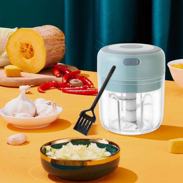 Electric Mini Food Chopper with Dual Capacity and Quick Chop Technology