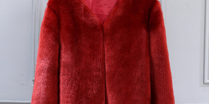 Peekaboo Studio Short Imitation Fox Fur Coat - Stylish & Warm