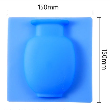 Silicone Wall Hanging Vase Set White Pink Blue 150mm Square