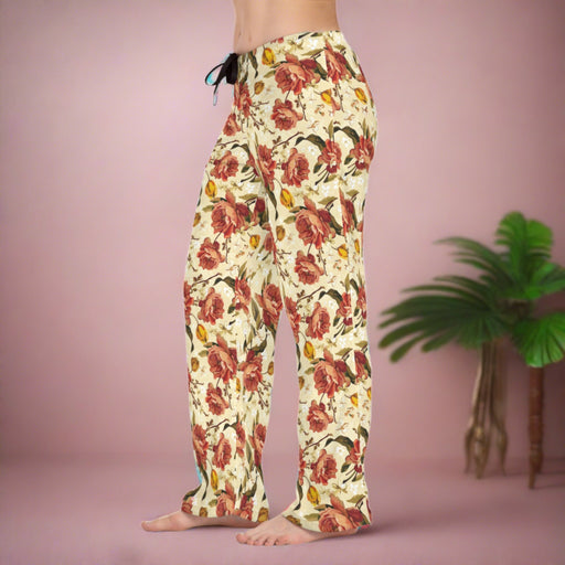 Opulent Floral Lounge Pants - Women's Luxe Comfort and Style
