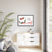 The beauty of Love Valentine Matte Canvas Pinewood Frame