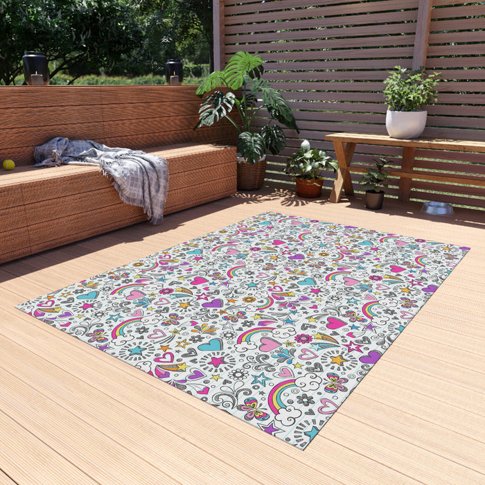 Elegant Outdoor Chenille Rug - Elevate Your Outdoor Living Experience