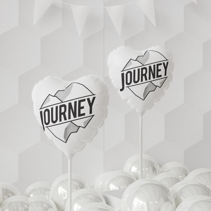 Exquisite Luxury Matte Finish Mylar Balloon Collection - 11" Round and Heart-shaped