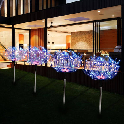 Peekaboo Studio 4 Pack Solar Garden Lights - 120 LED, Remote Control