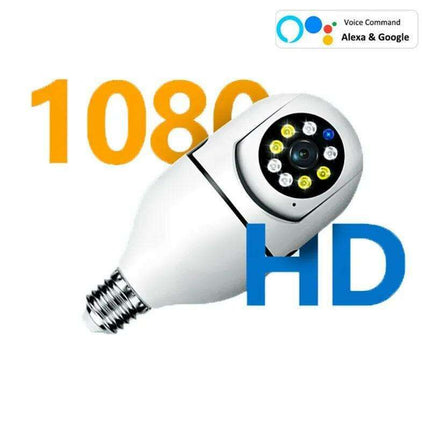 360-Degree Smart Wireless Bulb Camera for Enhanced Surveillance at Home or Office - Très Elite