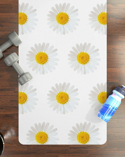 Elite Zen Custom Luxury Daisy Yoga Mat - Microfiber Suede with Anti-Slip Design