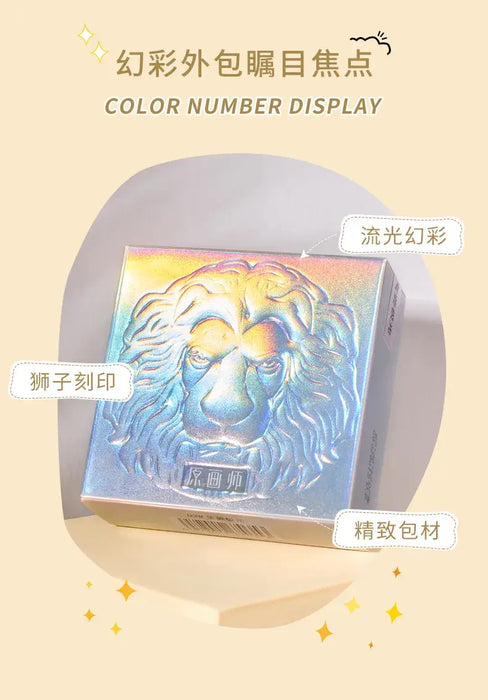 Luminous Metallic Highlighter Powder - Pearlescent Lion Ginger Highlights Palette