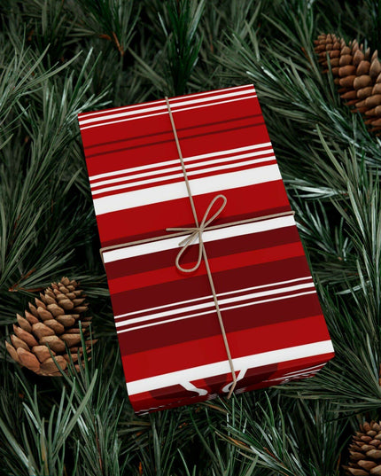 Luxurious Customizable Red Holiday Gift Wrap Set - Elevate Your Present Experience