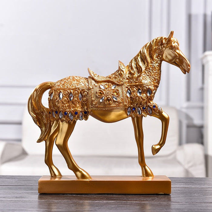 European Style Handcrafted Resin Animal Sculpture