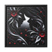 Elegant LOVE - Matte Canvas Print in Black Pinewood Frame