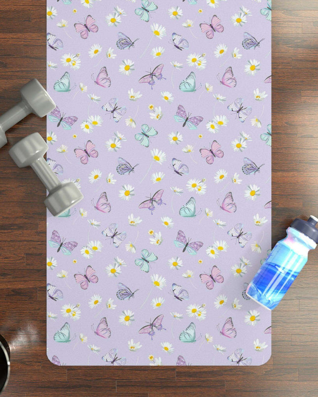 Lavender Elegance Yoga Mat - Luxurious Comfort for Tranquil Practices
