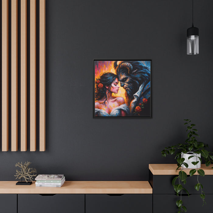 Elegant Sustainable Canvas Art with Black Pinewood Frame