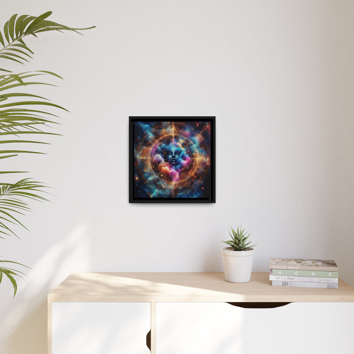 Elegant Sustainable Canvas Art Set in Stylish Black Pinewood Frame
