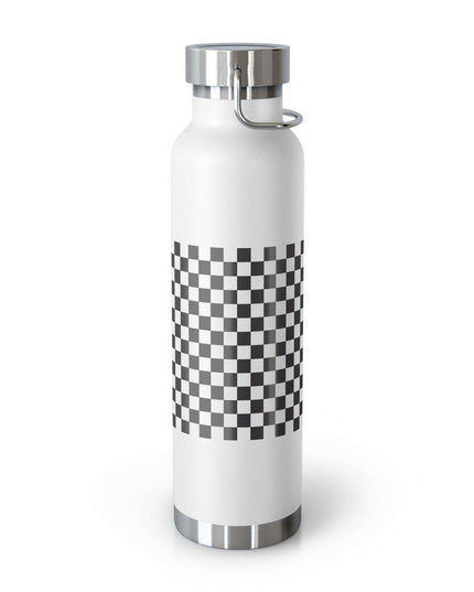 Checked Design 22 oz Insulated Stainless Steel Water Bottle - Perfect Travel Hydration Solution