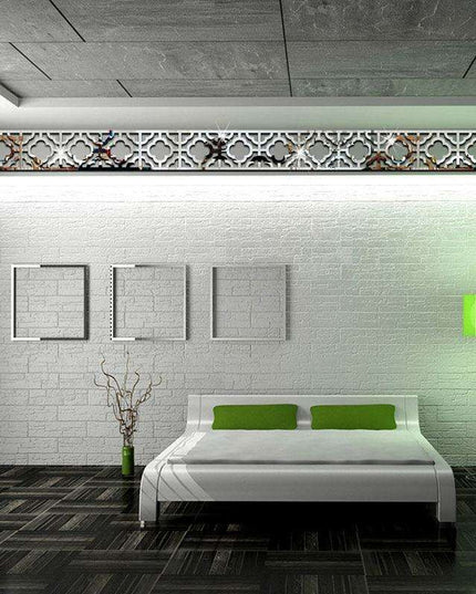 Sophisticated 3D Acrylic Crystal Wall Decals - Luxurious Home Decor in Elegant Gold, Silver, Black, and Red