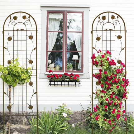 Room & Decor 2 Pack Rustproof Metal Garden Trellis for Climbing Plants
