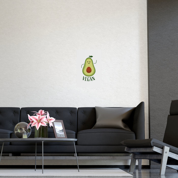 Avocado Vegan Matte Art Prints: Vibrant Home Decor for Art Aficionados