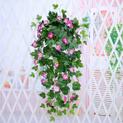 Peekaboo Studio Morning Glory Simulation Plant - Wall Hanging Decor