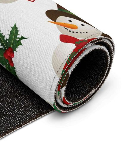 Cozy Winter Wonderland Snowman Plush Area Rug - Embrace Comfort and Classic Charm